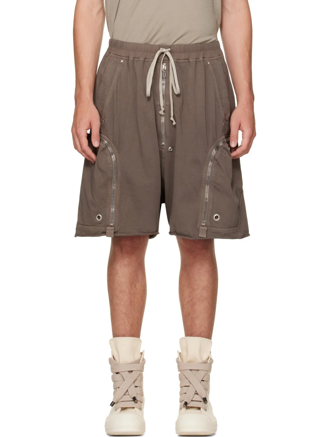 Taupe Tower Bauhaus Shorts - 1
