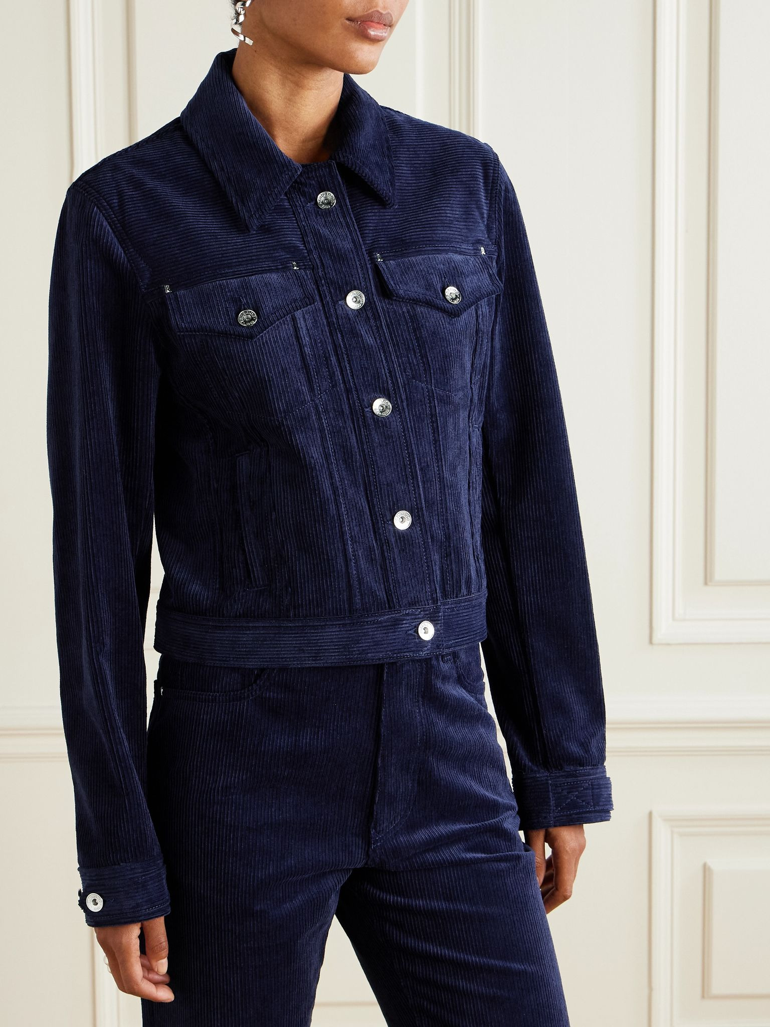 Cotton-corduroy jacket Navy - 3