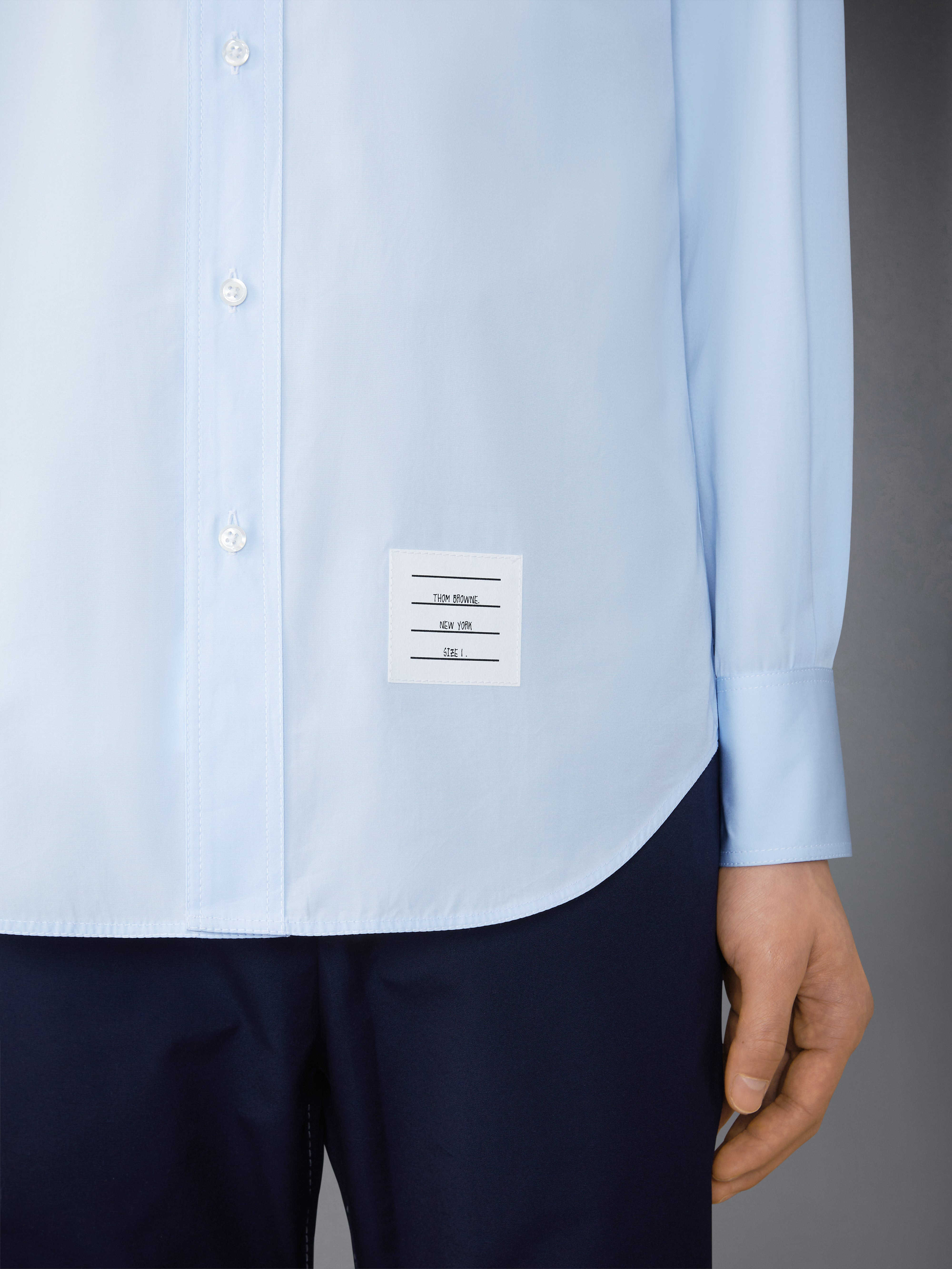 pointed-collar cotton shirt - 7