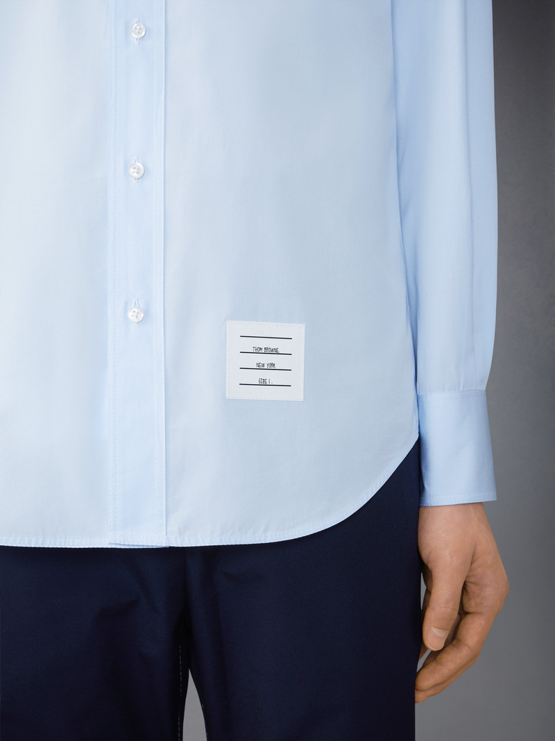 pointed-collar cotton shirt 7