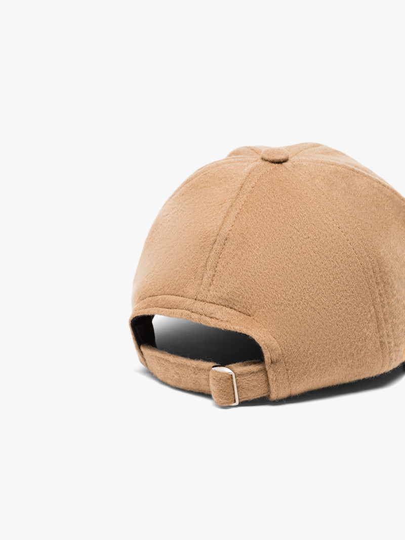 TIPPING BEIGE WOOL & CASHMERE BASEBALL CAP 3