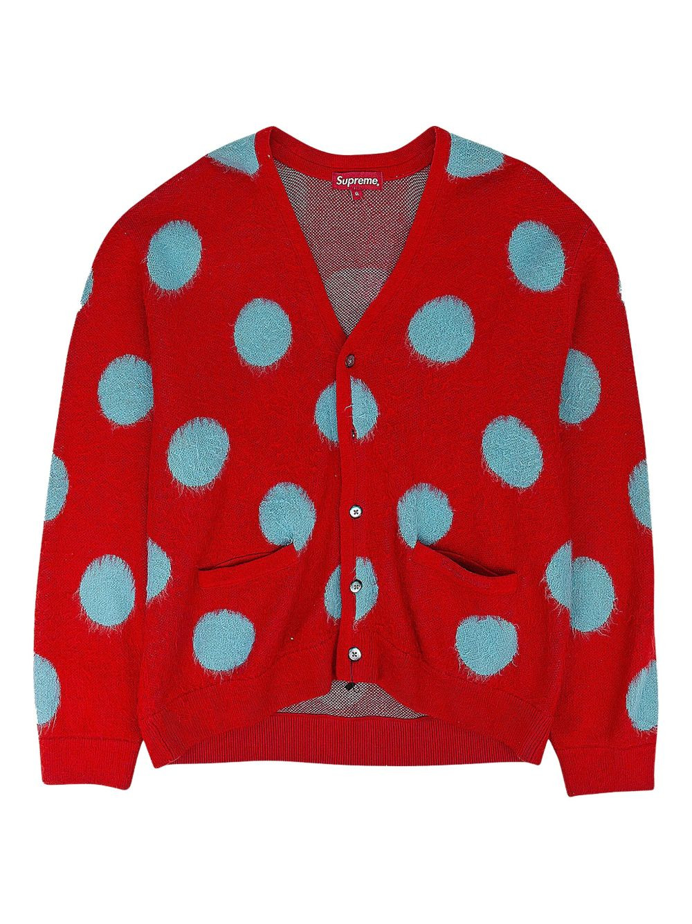 polka dot cardigan - 1
