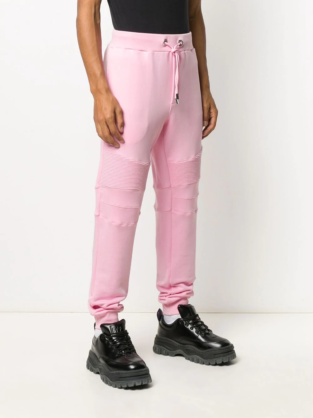 track pants with quilted detailing - 3