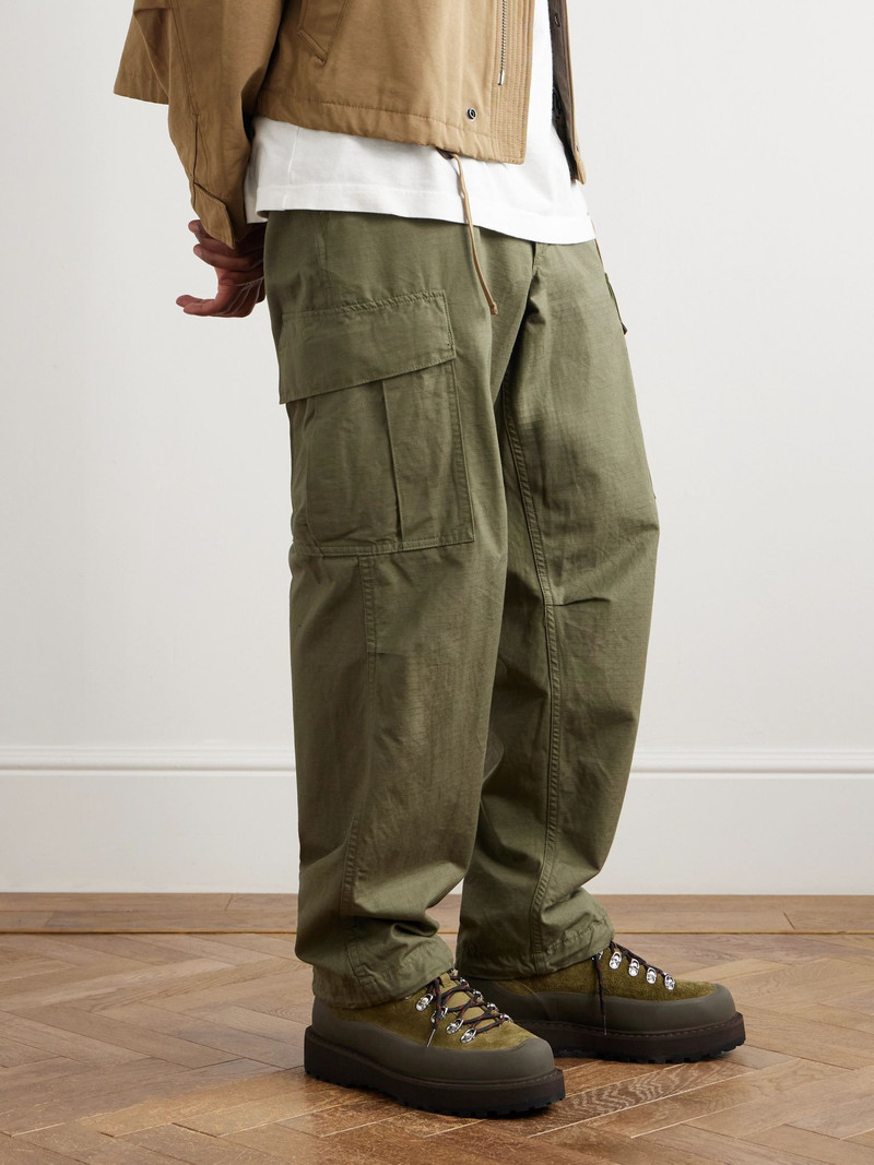 Diemme Cornaro Rubber and Nubuck-Trimmed Suede Boots Green outlook