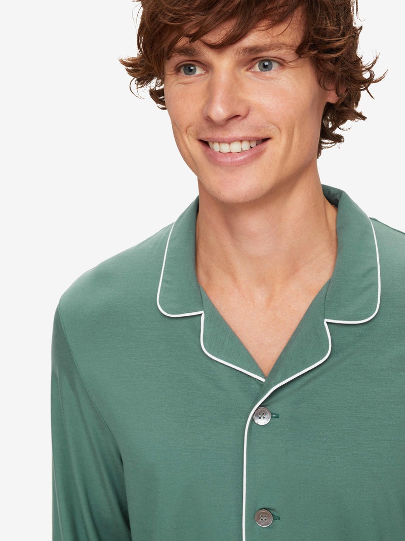 Men's Pyjamas Basel 12 Micro Modal Stretch Green - 2
