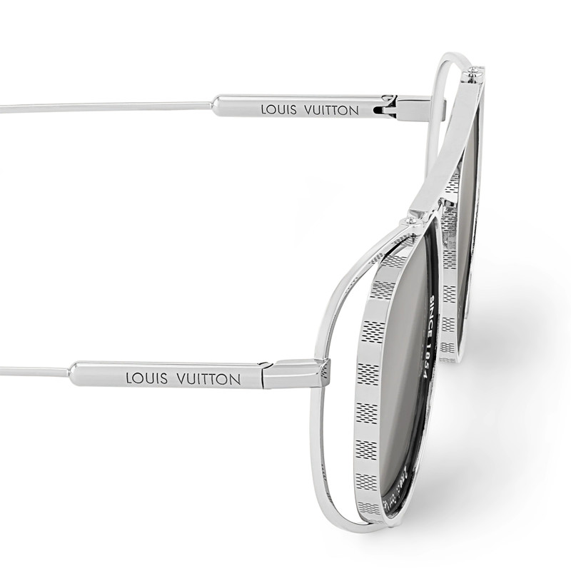 LV Super Vision Metal Pilot Square Sunglasses 4