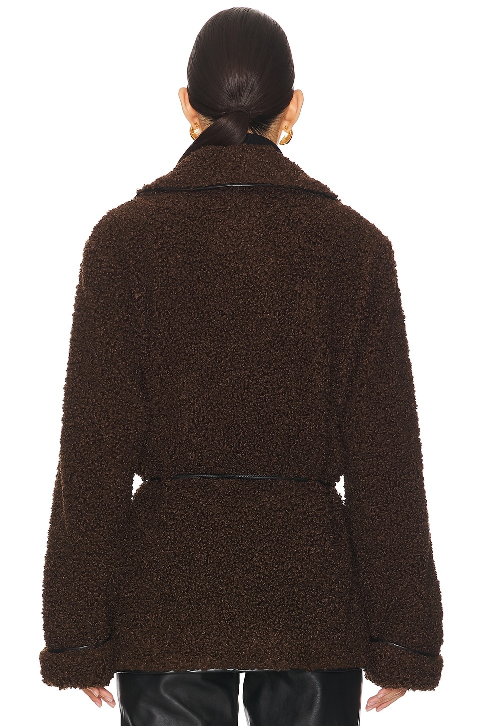 CHAQUETA CON CINTURA ANUDADA KIMIA - 3