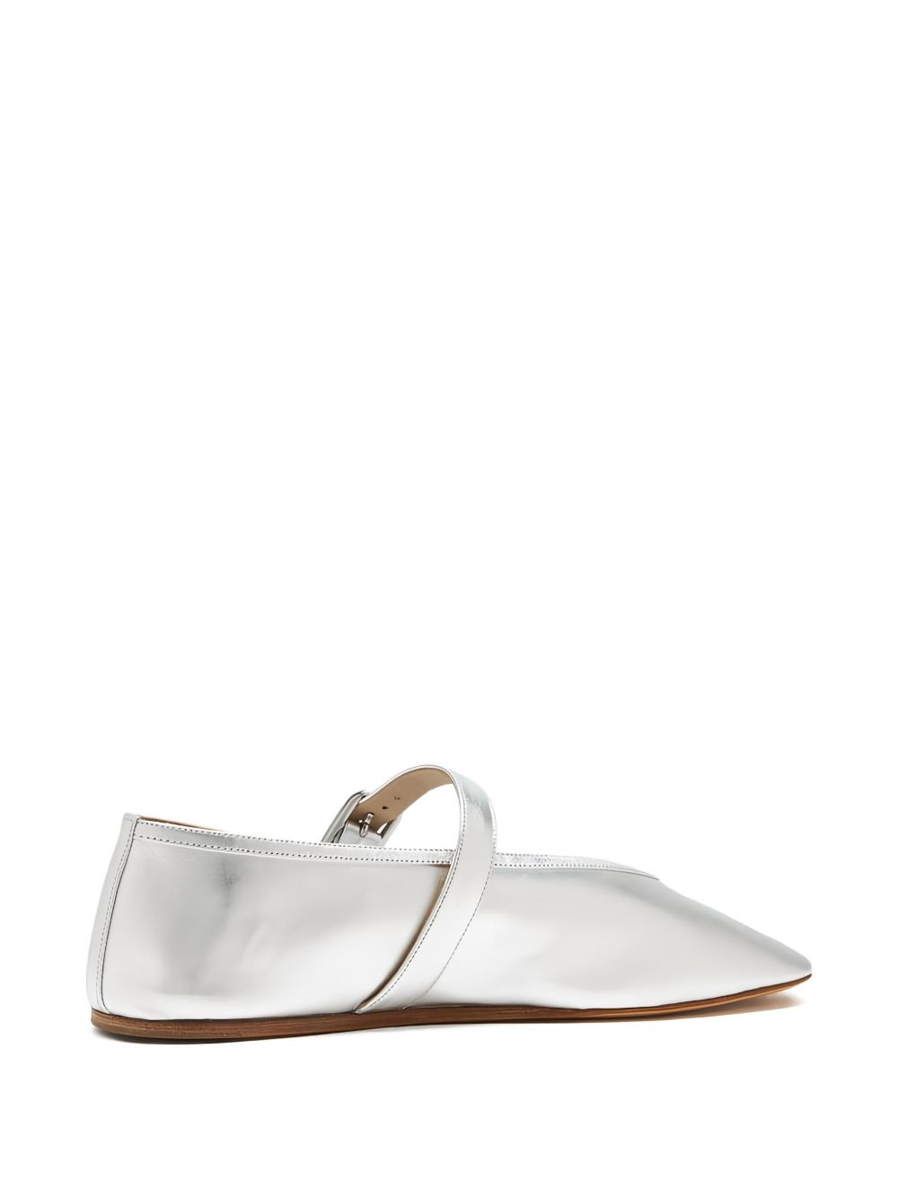 Stella metallic-finish ballet flats - 3