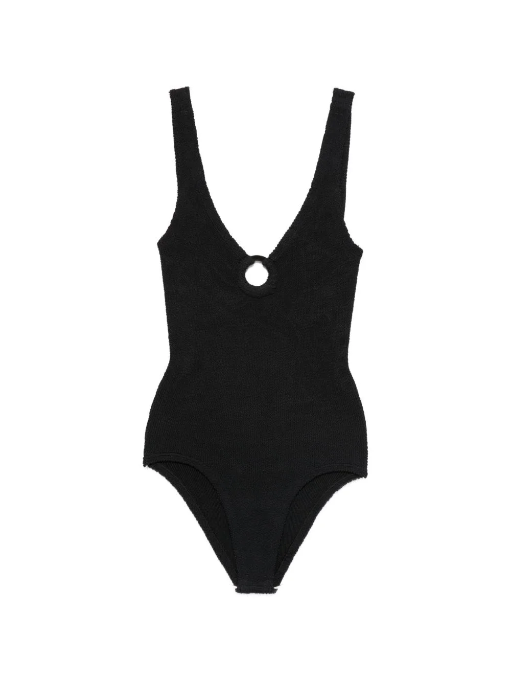 ring textured swimsuit - 1