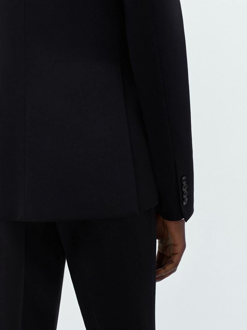 DOUBLE BREAST TUXEDO JACKET-BLACK 13