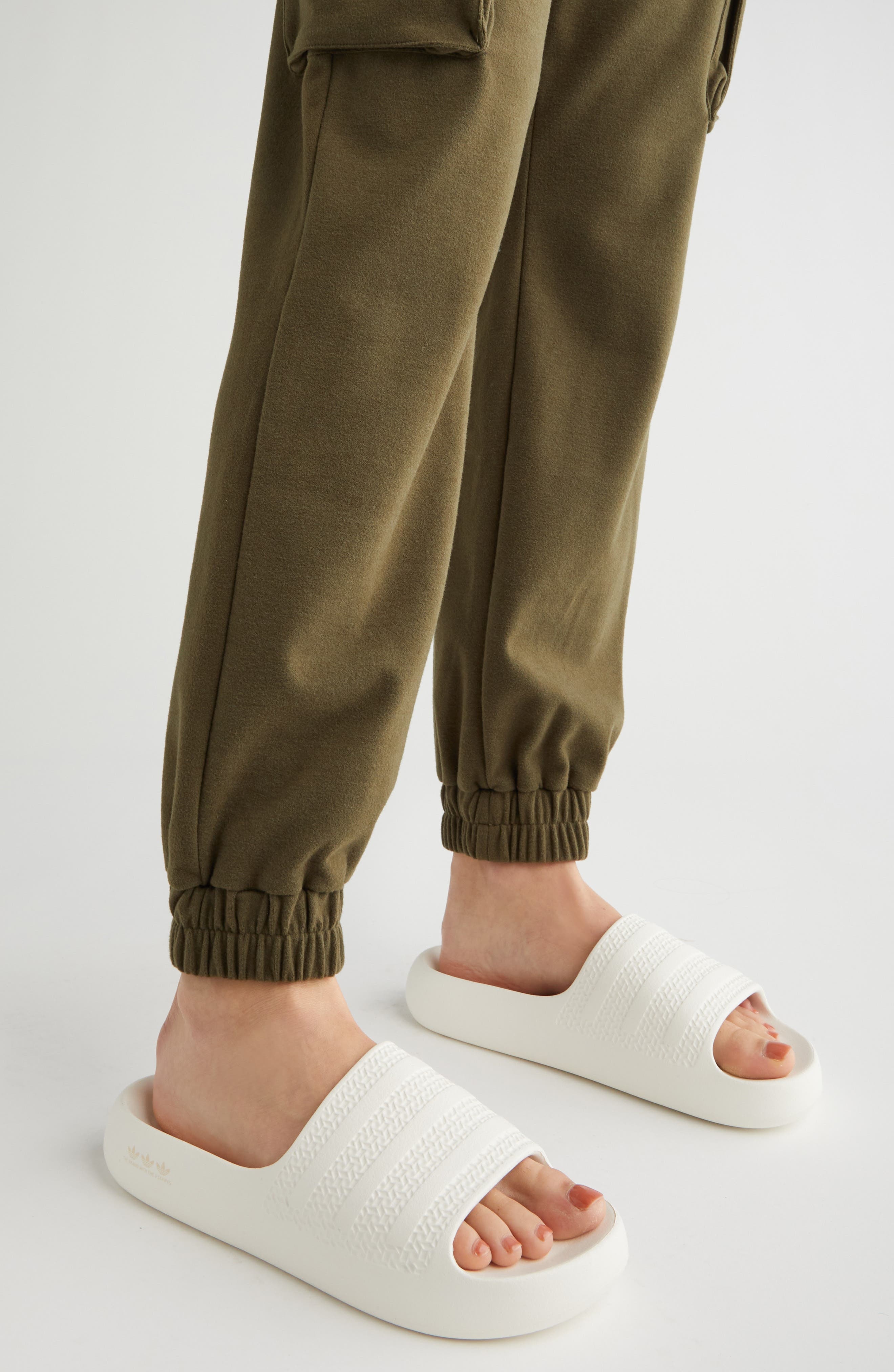 adidas Adilette Ayoon Sport Slide in Owhite/won at Nordstrom - 6