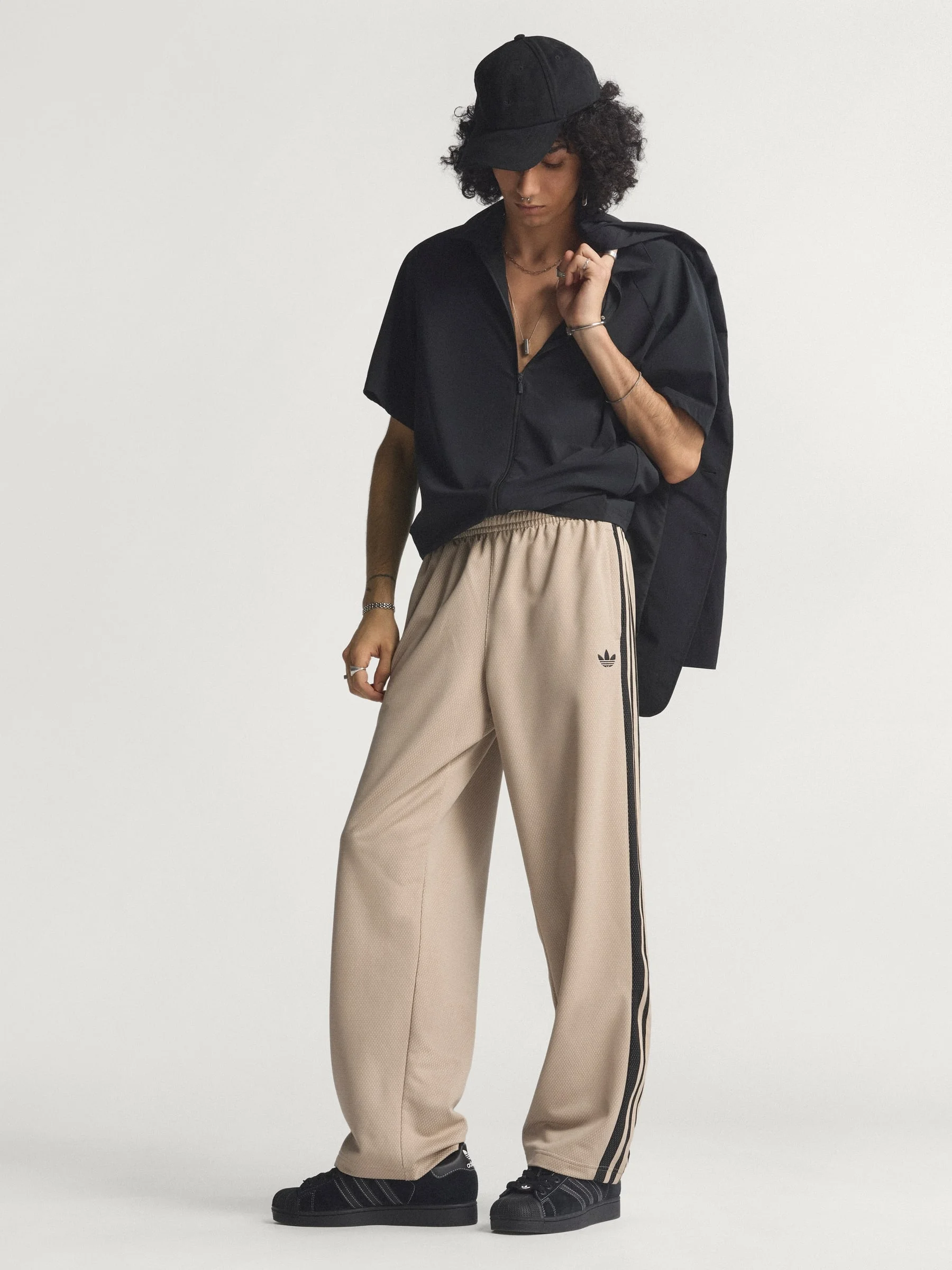 LOOSE MESH TRACKPANTS - 1