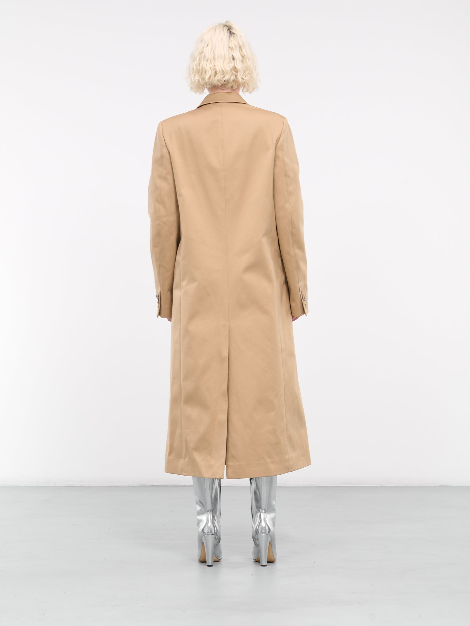 Double-Breasted Tailored Coat - 3