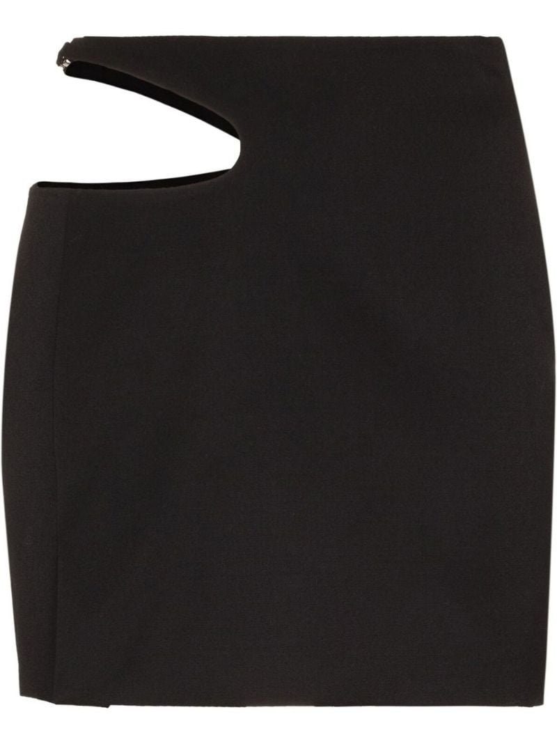 cut-out detail mini skirt - 1