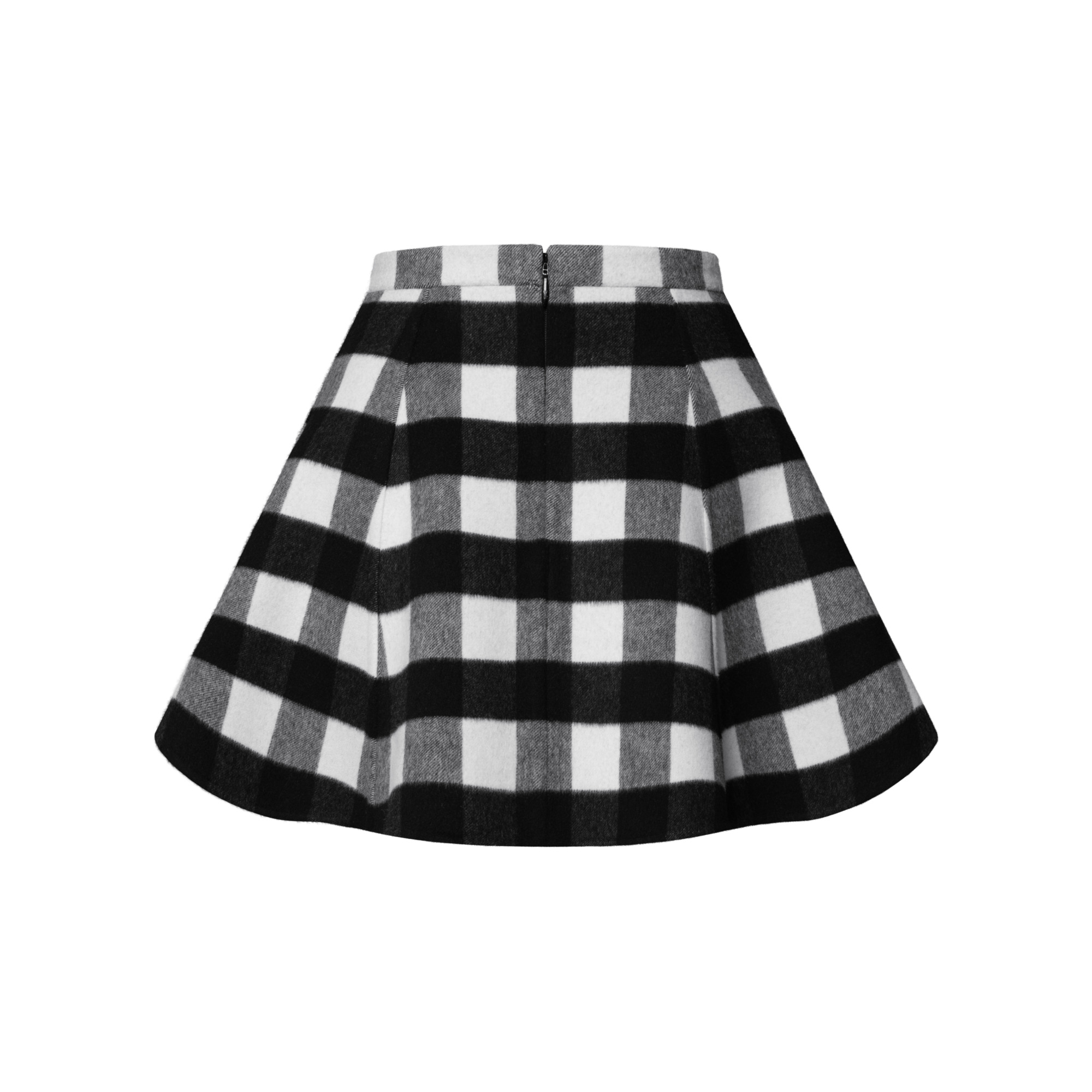 Check Flared Skirt - 3