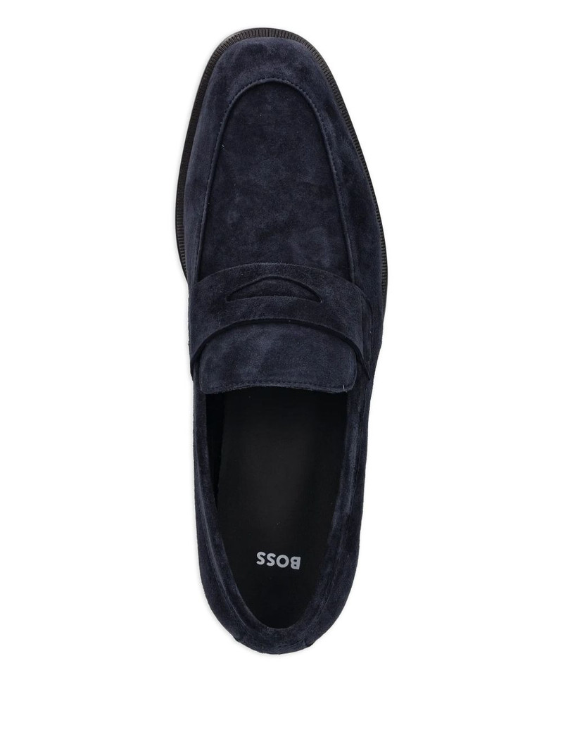 BOSS penny suede loafers outlook