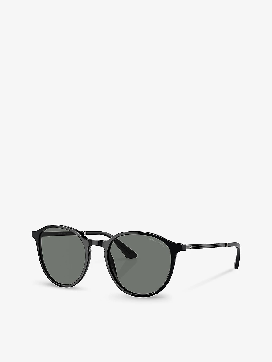 AR8196 round-frame acetate sunglasses - 2