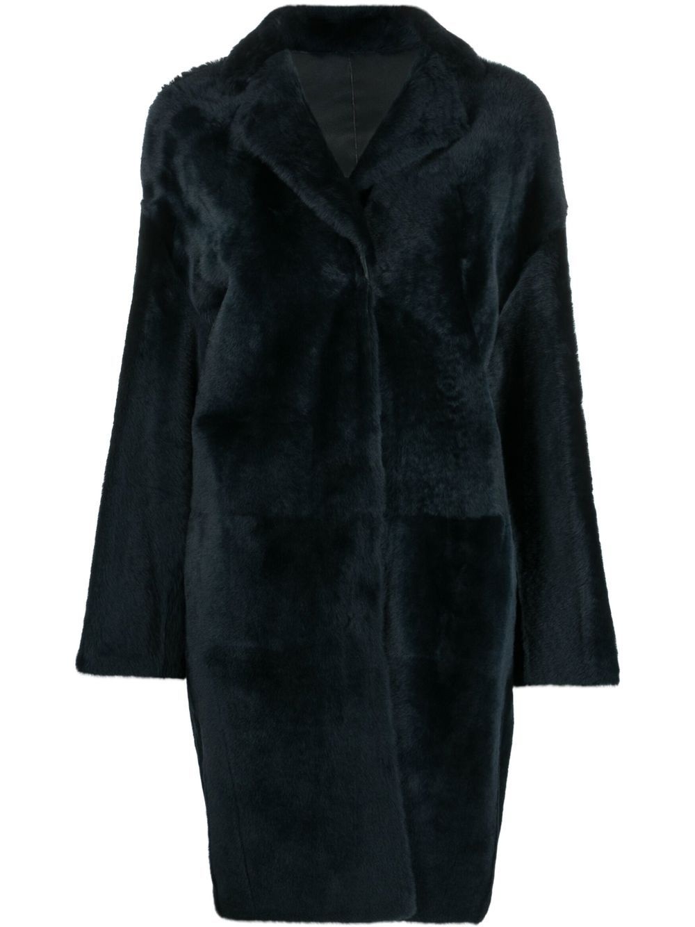 oversized shearling coat - 1