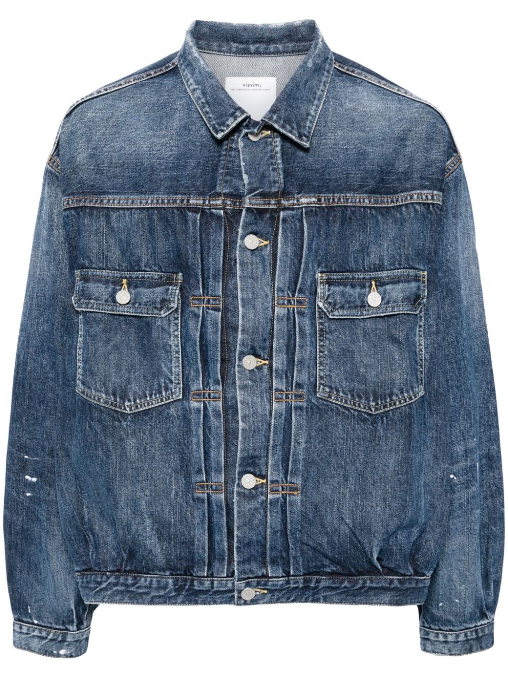 button-up denim jacket - 1