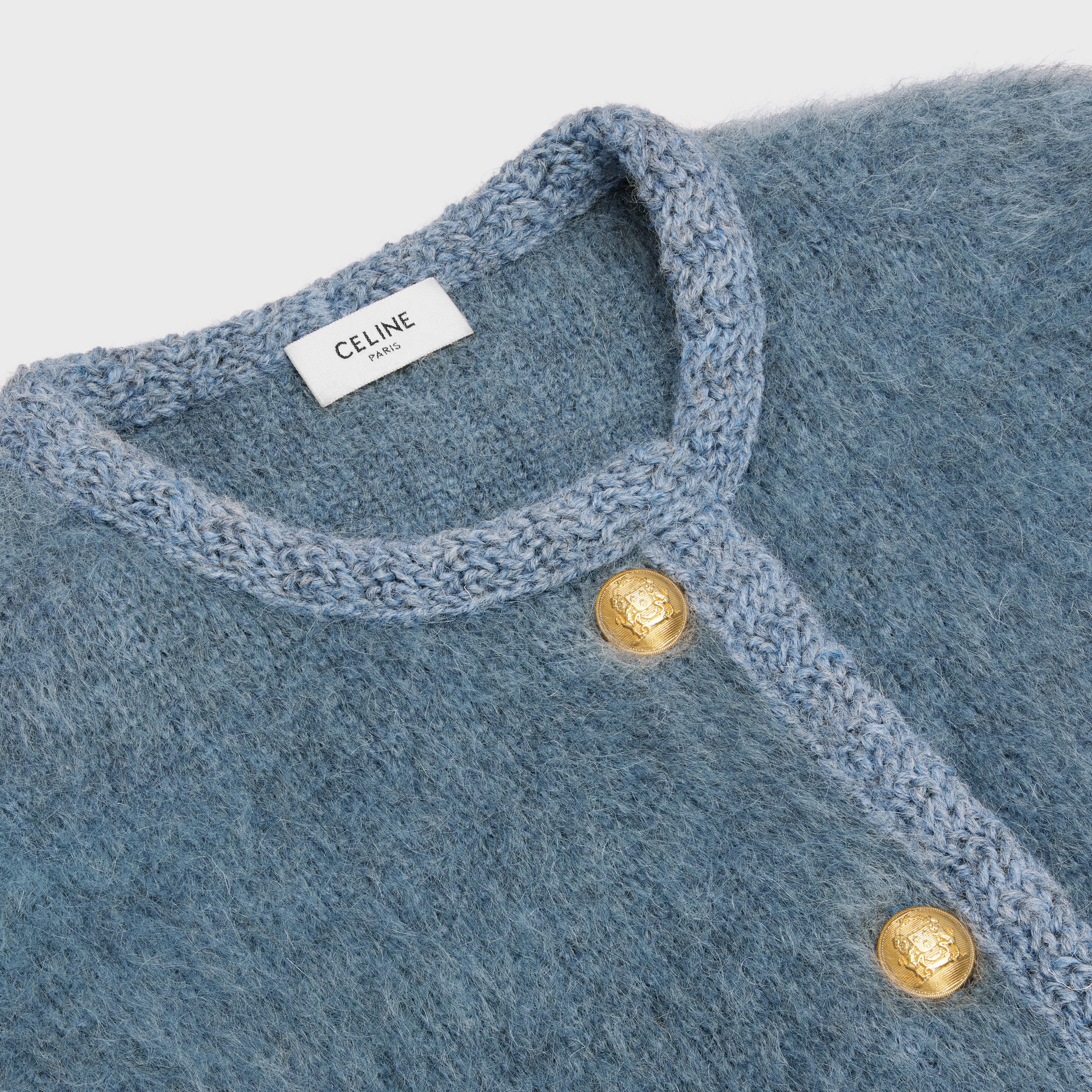 Cardigan in brushed mohair - 3