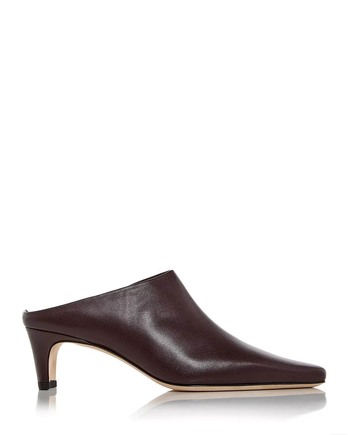 Women's Wally Mid Heel Mules in Leather - 2