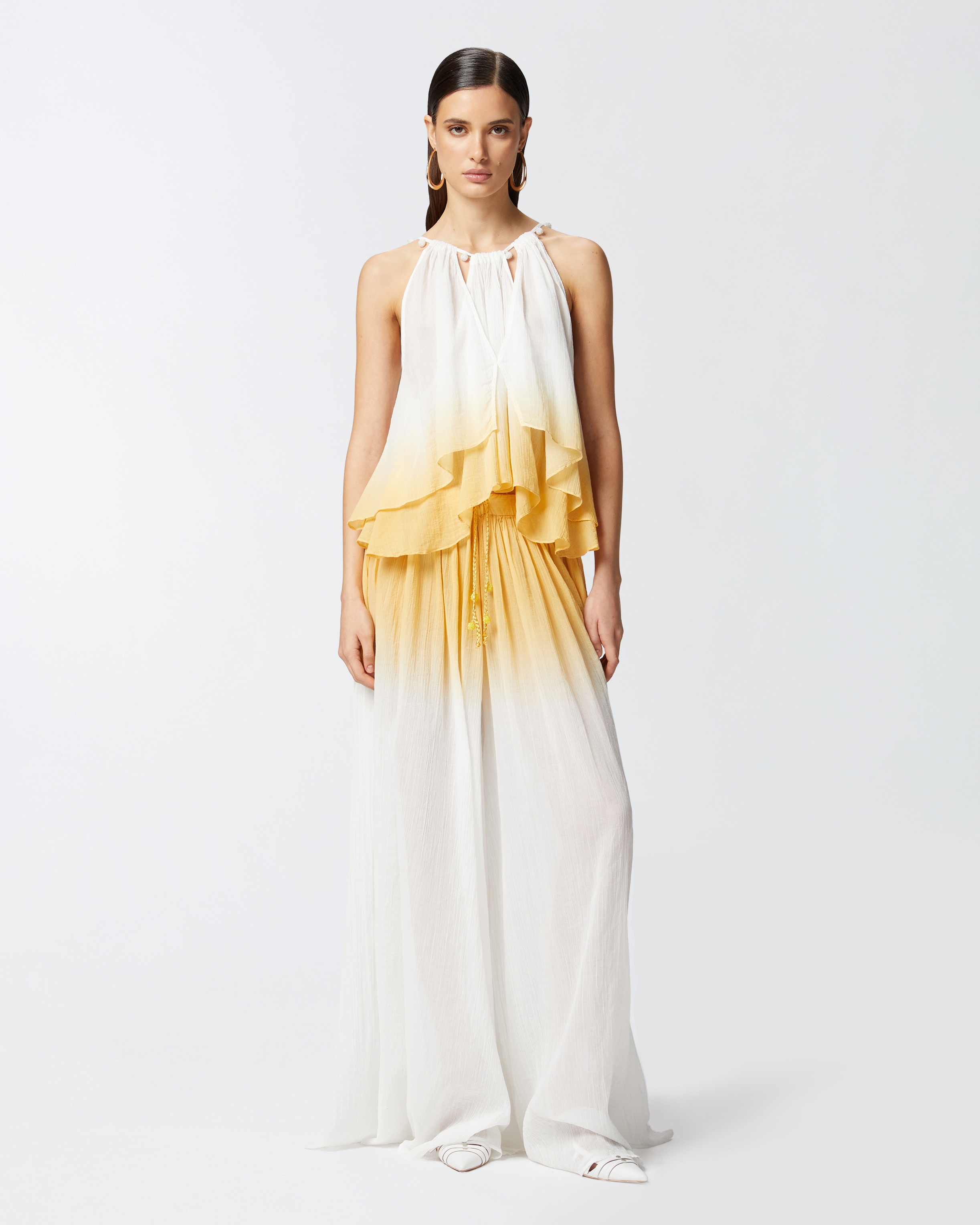 GRADIENT PALAZZO LONG TROUSERS - 2