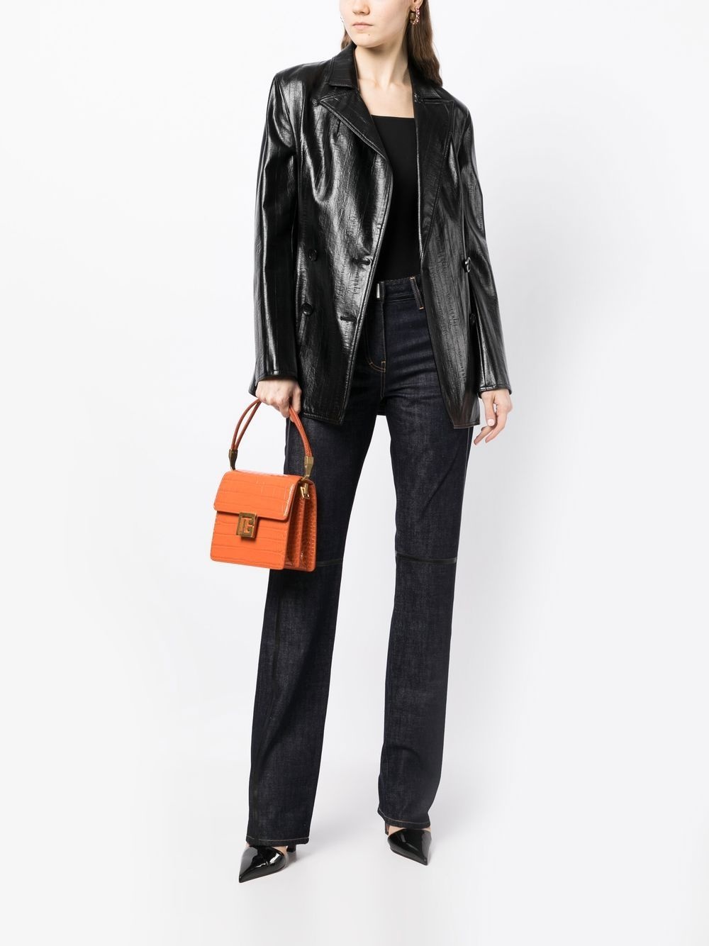 low-rise flared jeans - 2