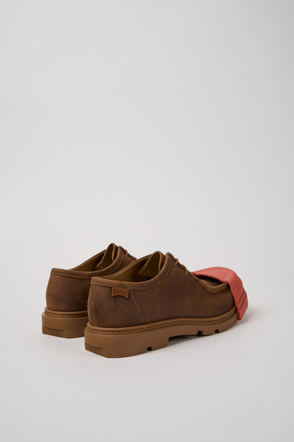 Brown Regenerative Leather Shoes for Men. - 4