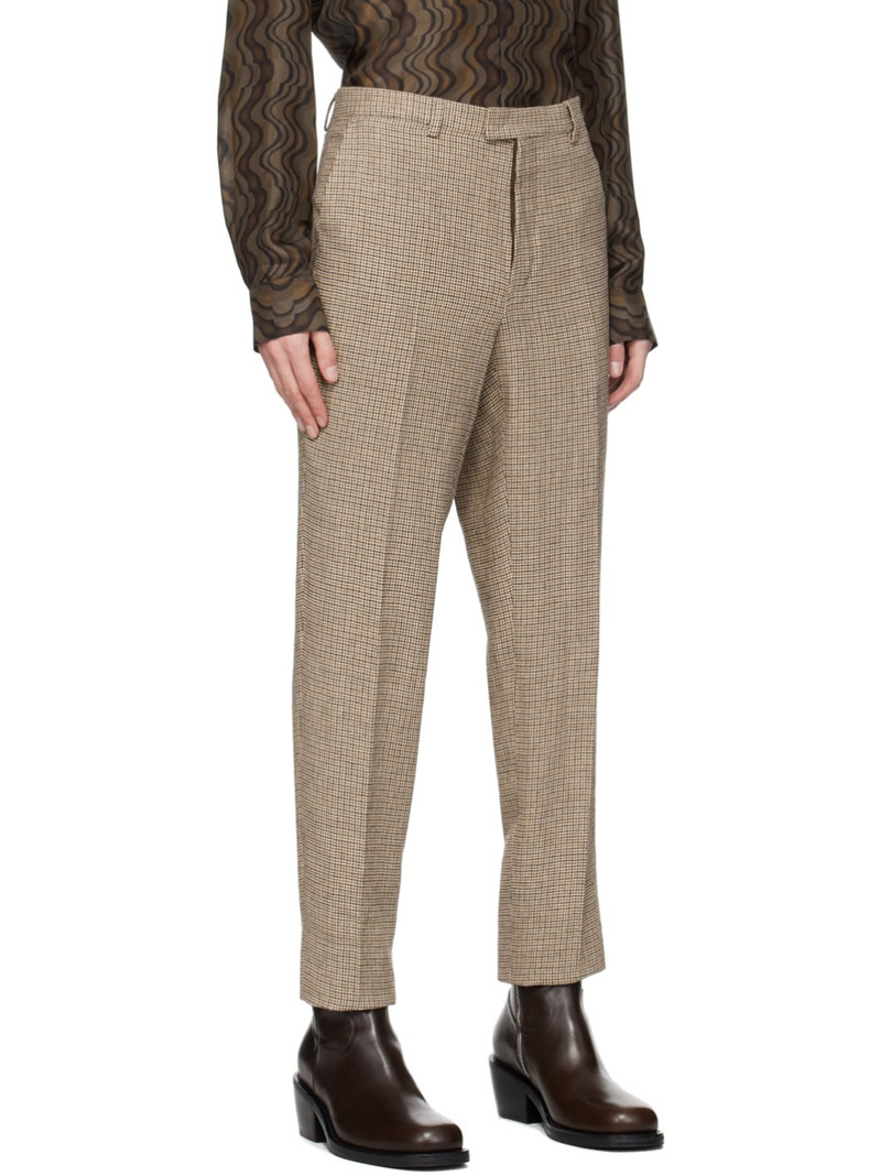 Dries Van Noten Tan Houndstooth Suit outlook