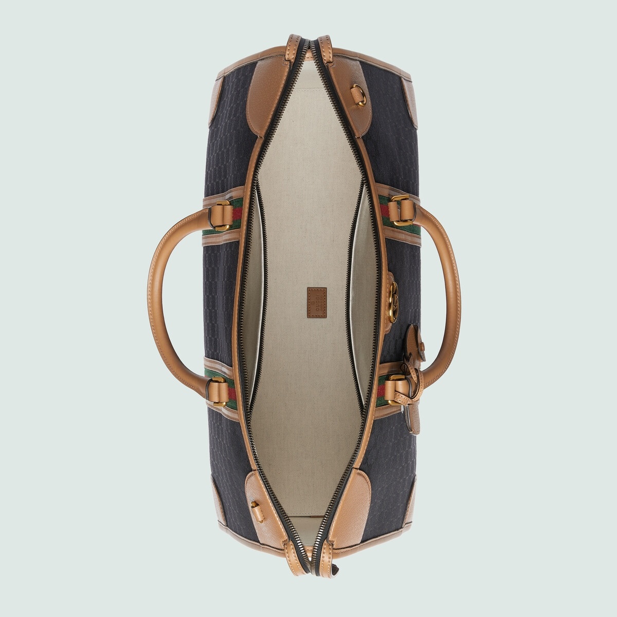 Extra large canvas duffle bag with Double G - 8