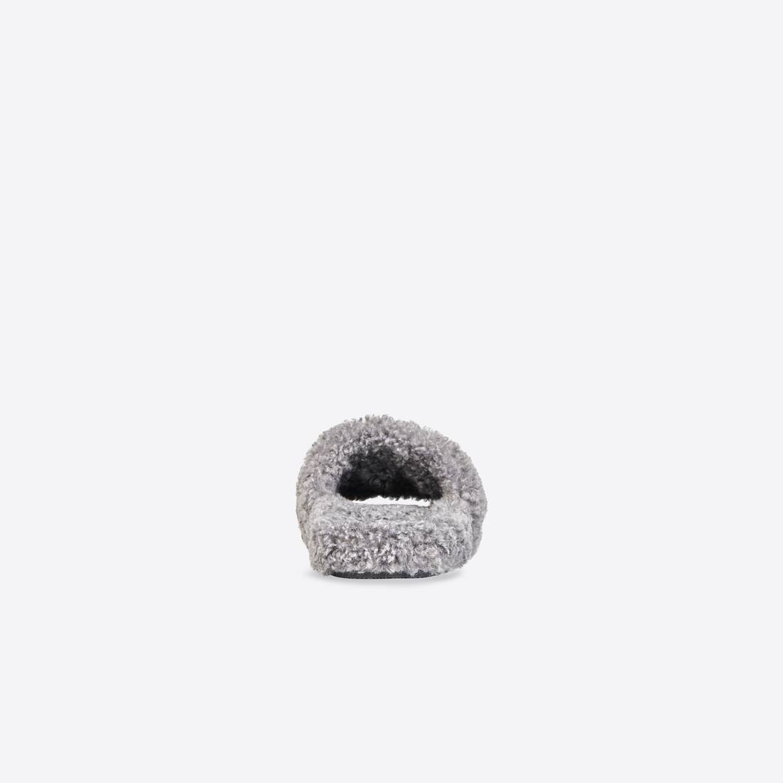 Women's Furry Slide Sandal in Grey - 2