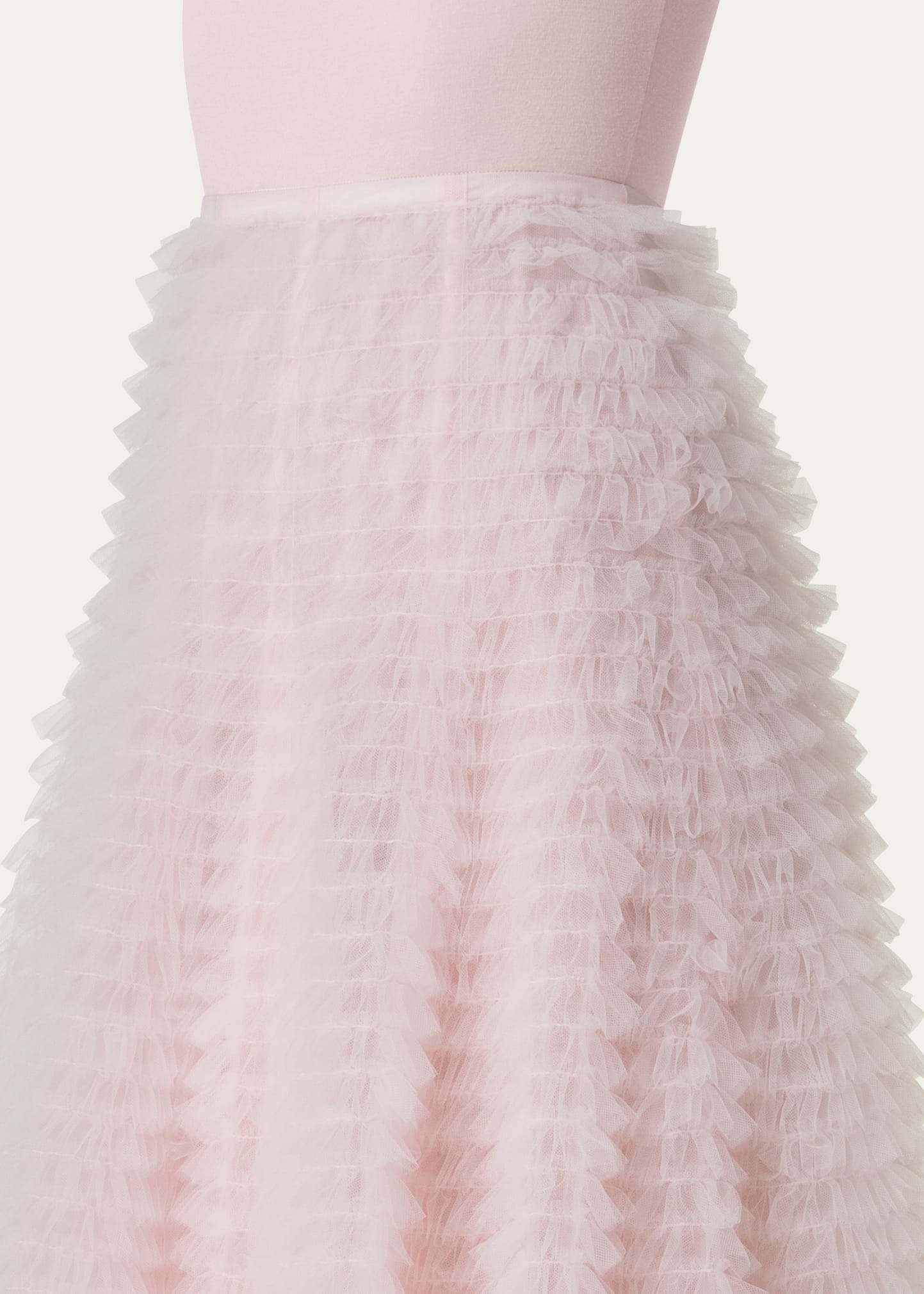 Tulle Ruched Maxi Skirt - 5