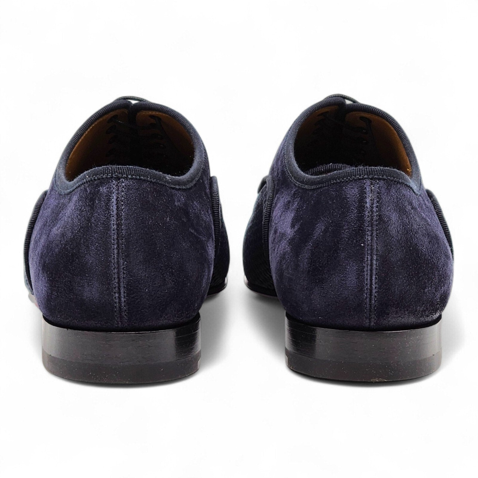 Christian Louboutin Greggo Leather and Suede Oxford Shoes Blue EU 41 US 8 - 4