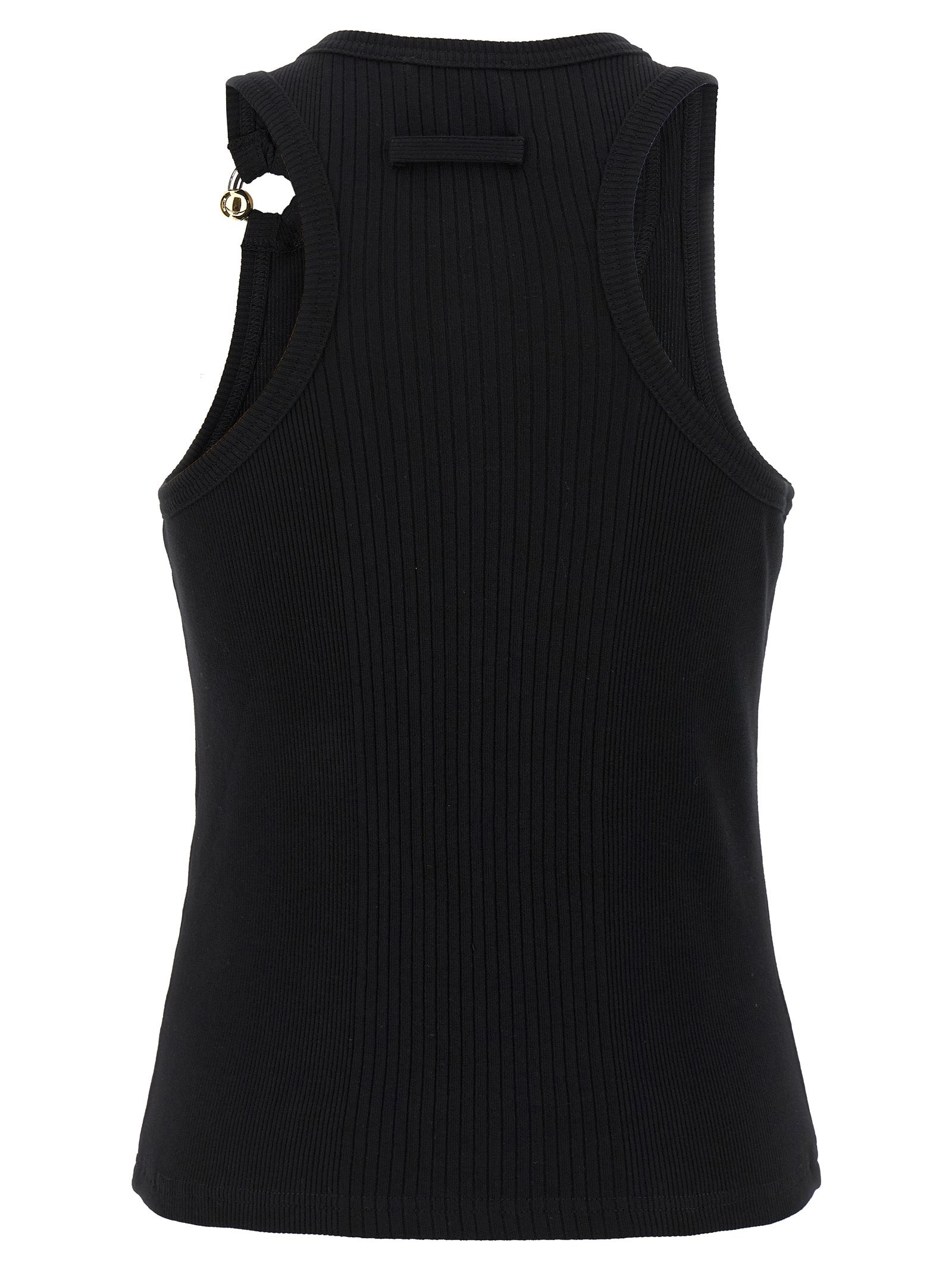 Black Piercing Tops Black - 2