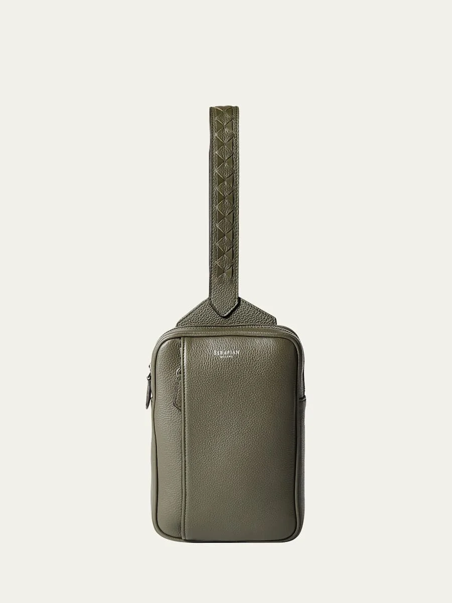 Men's Cachem Leather Sling Bag - 1