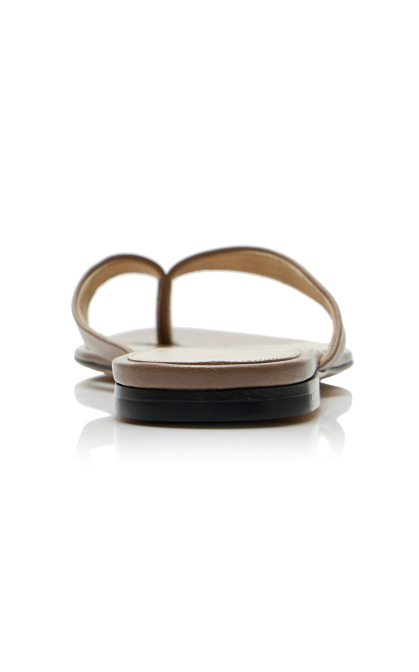 Sacha Velvet Thong Sandals taupe - 5