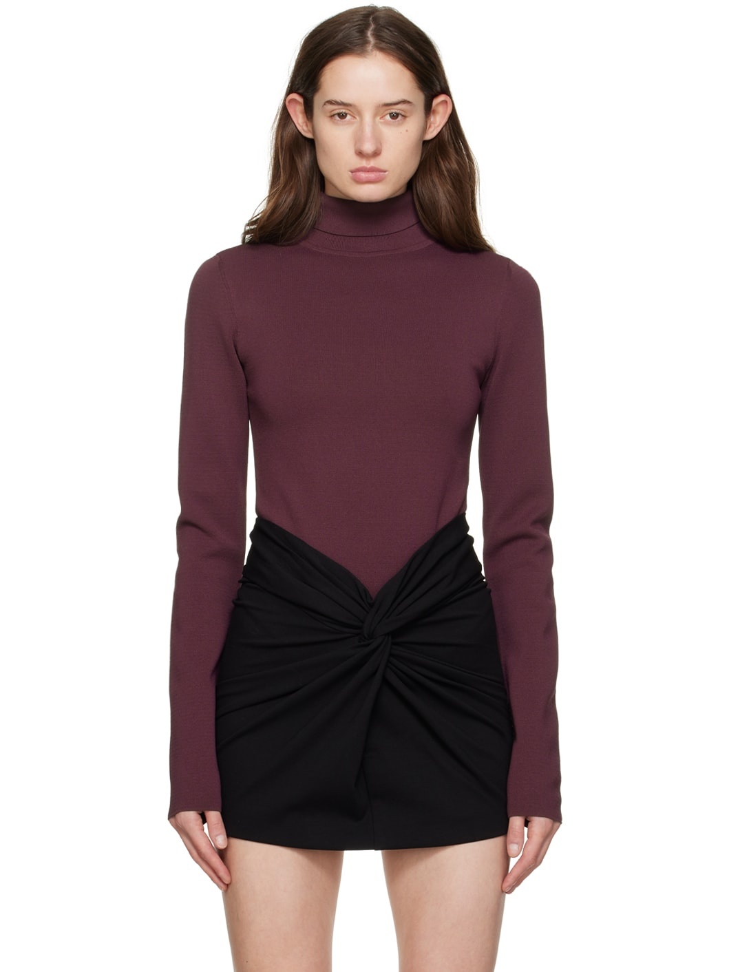 Burgundy Puent Bodysuit - 1