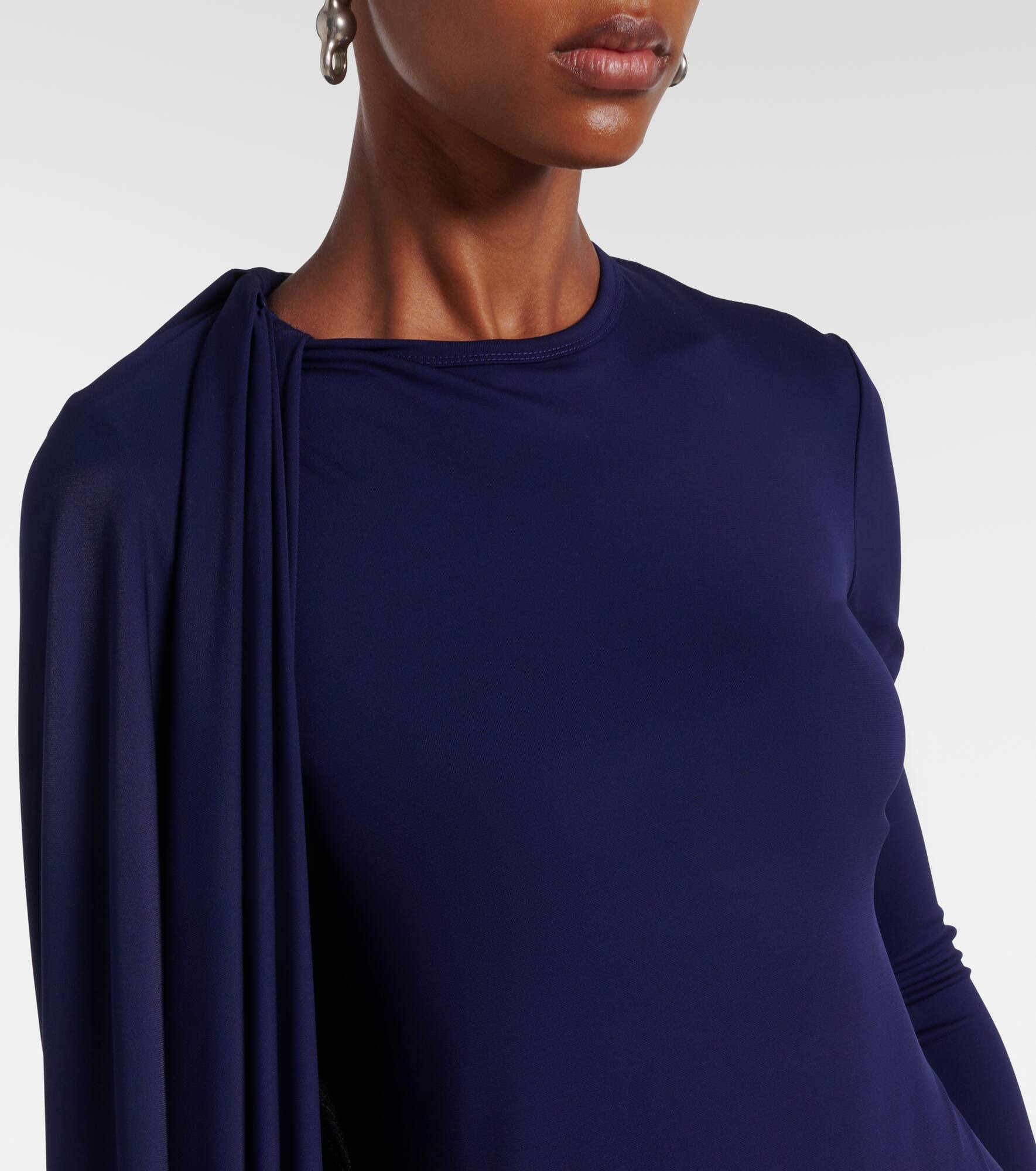 Ariete 1234 draped jersey maxi dress - 4