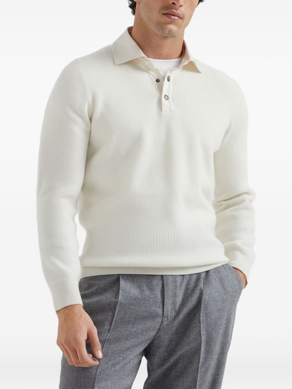 cashmere polo shirt - 3