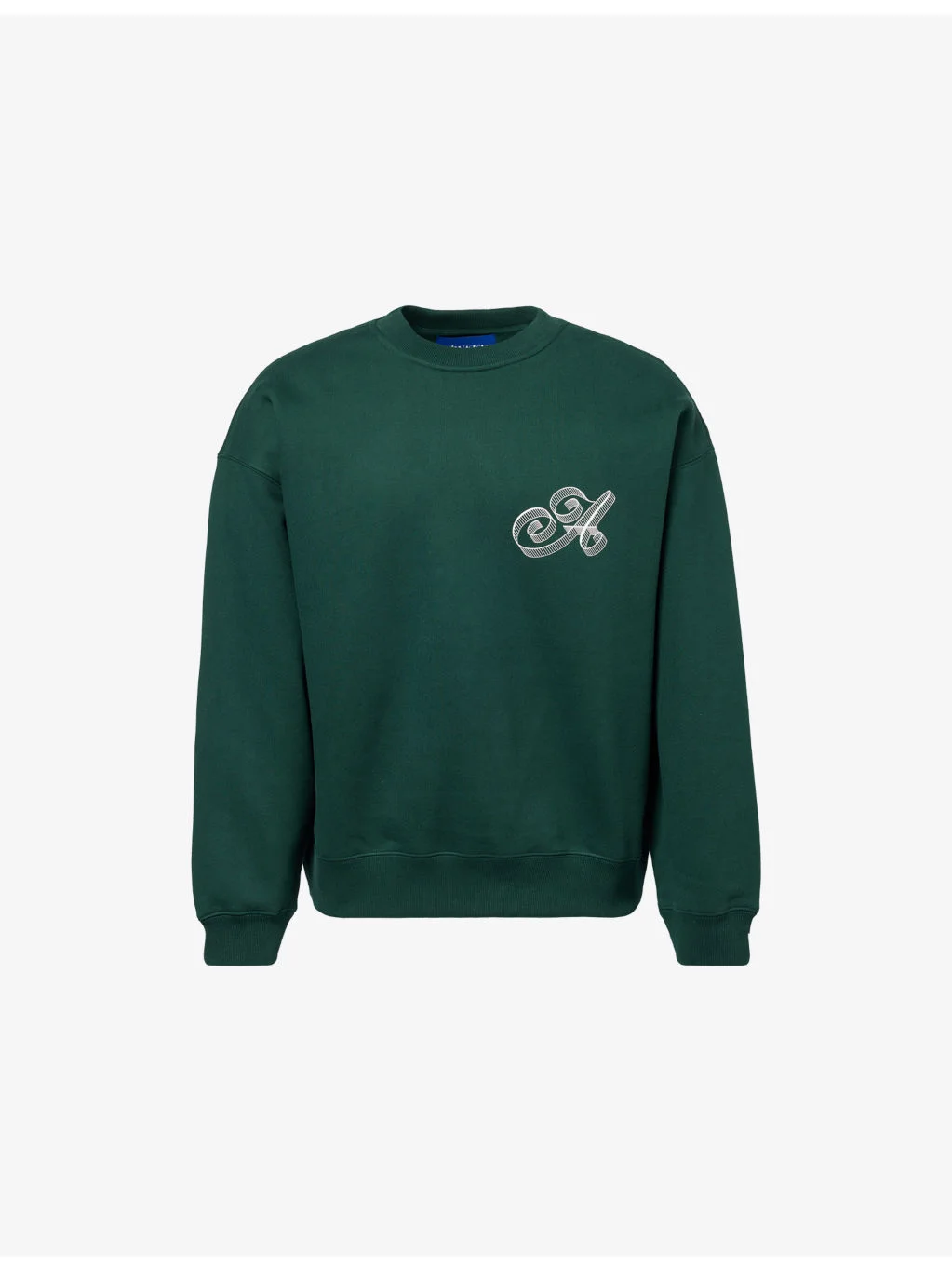 Script Crewneck Cotton-Jersey Sweatshirt - 1