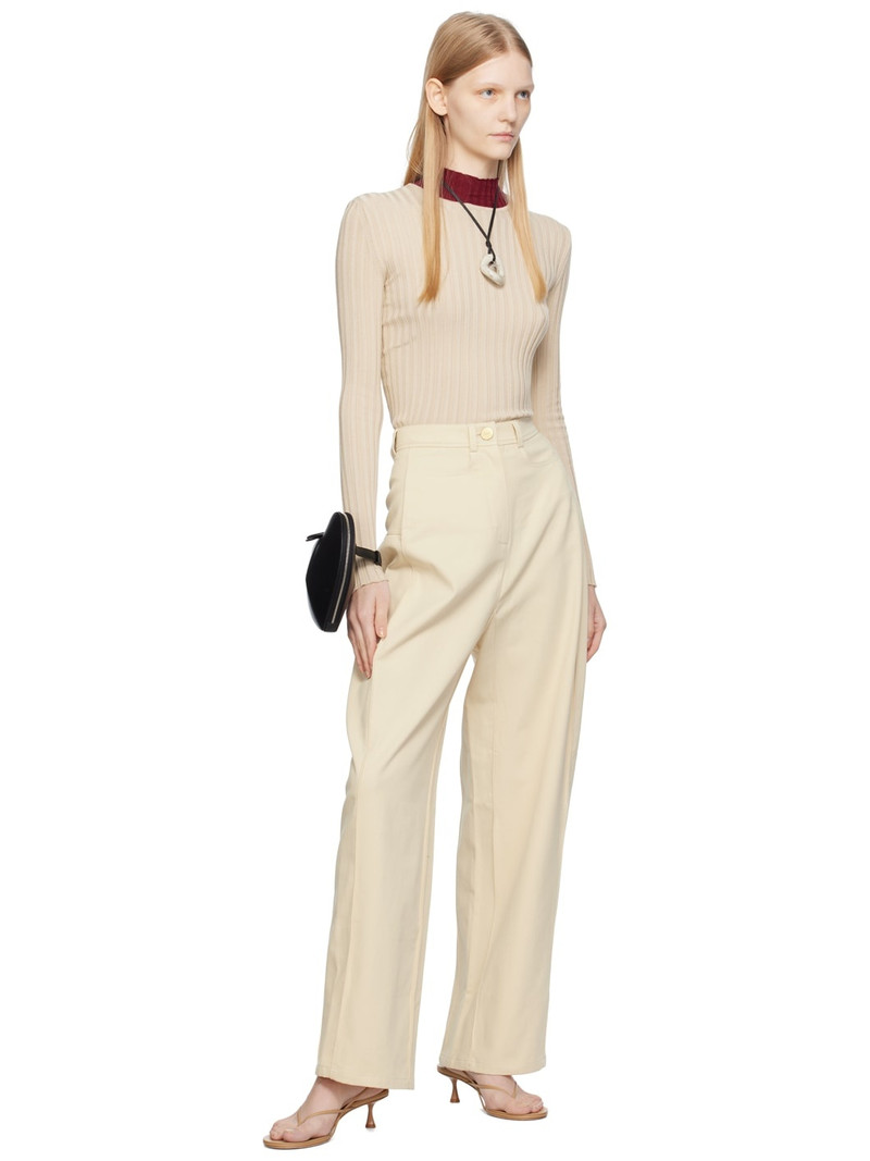 BEVZA Beige Ballon Jeans outlook