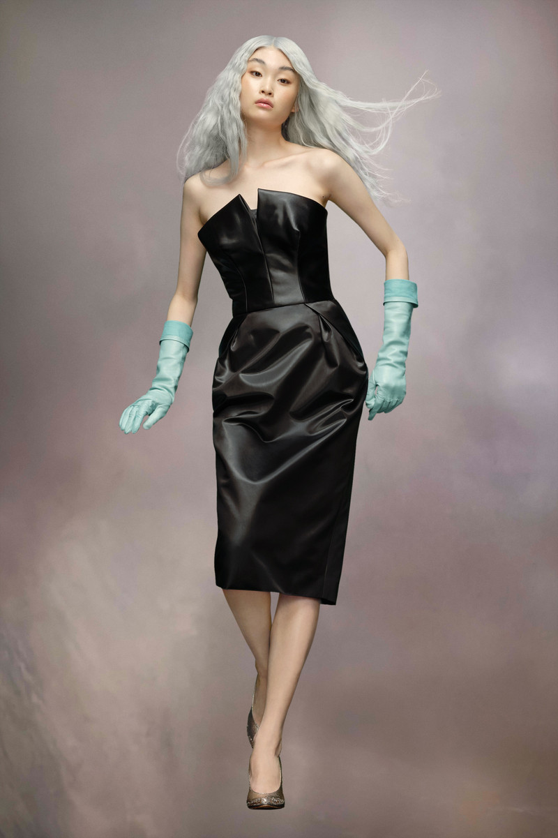 Maison Margiela Cintzed satin dress outlook