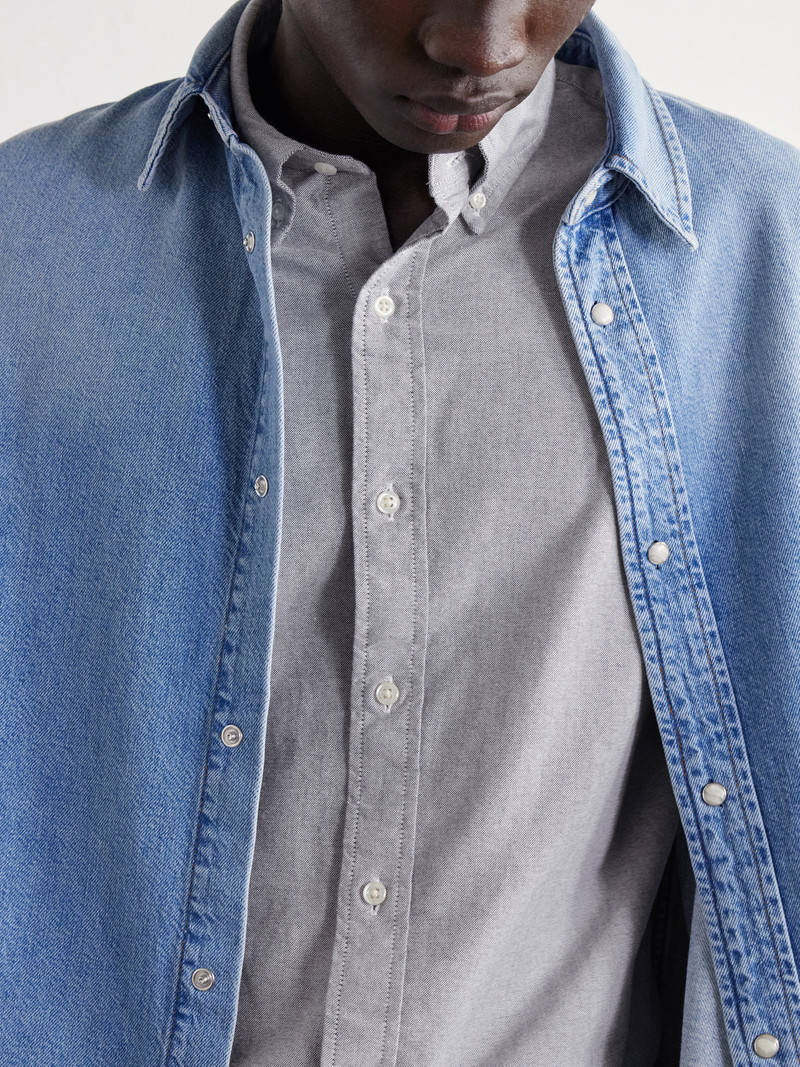 Logo-Embroidered Cotton Shirt 5