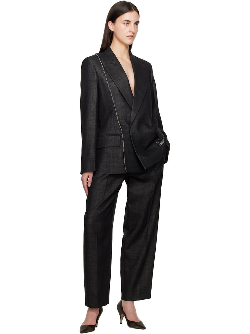 Victoria Beckham Black Seam Detail Blazer outlook