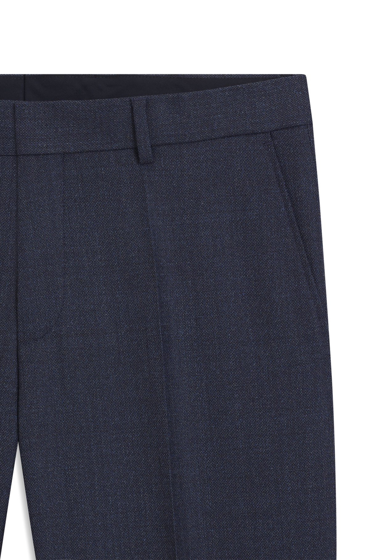 FORMAL TROUSERS IN MICRO-PATTERNED VIRGIN WOOL - 6