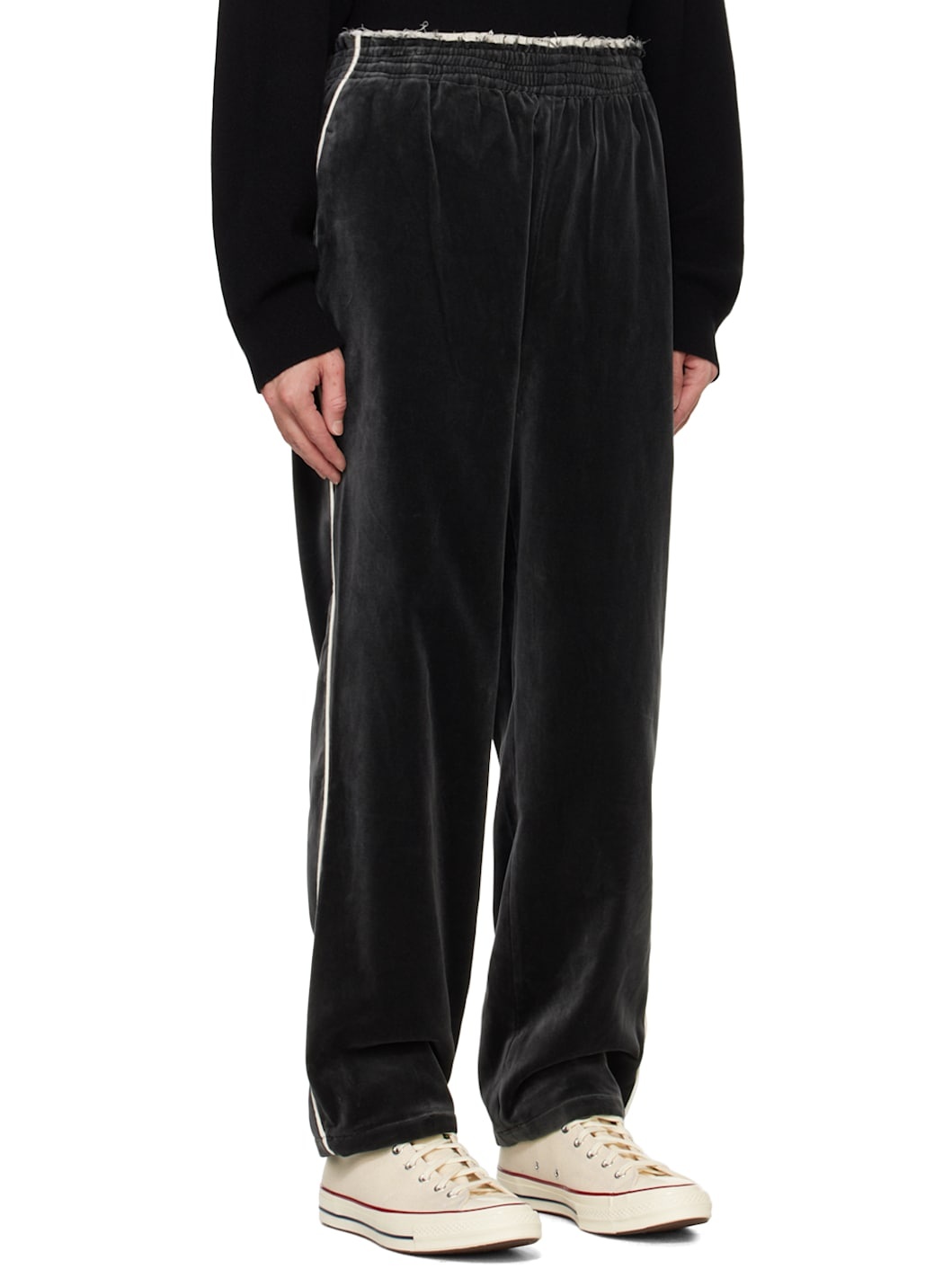 Gray Piping Sweatpants - 2