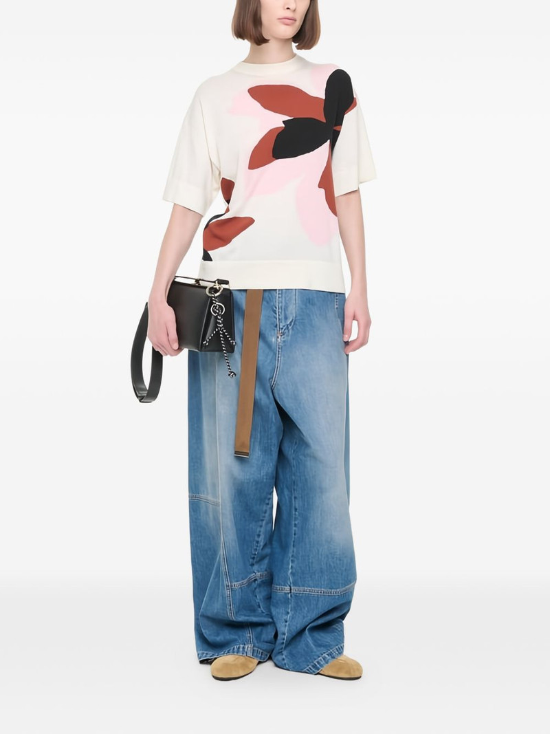 Plan C flower intarsia T-shirt outlook