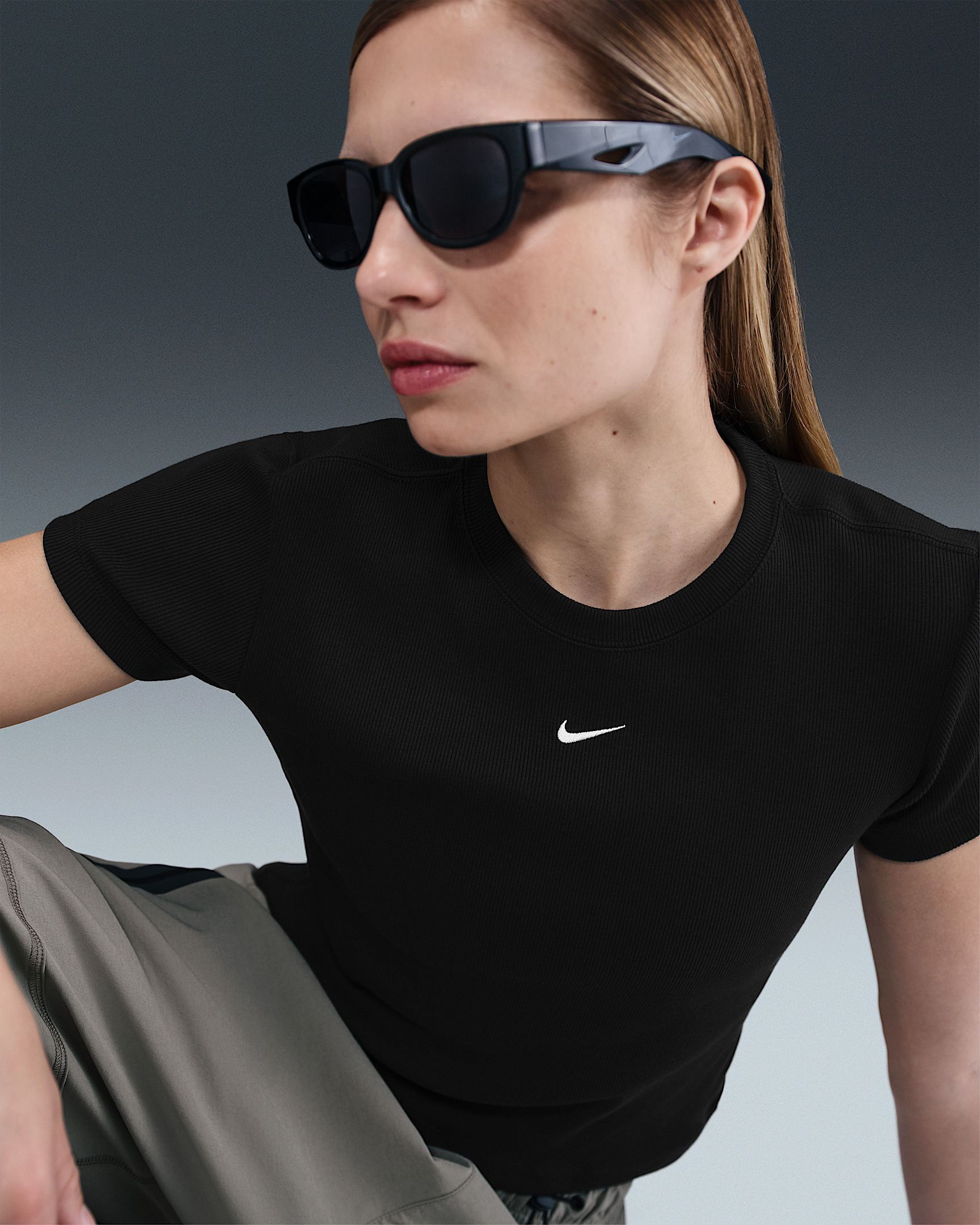 Nike Sportswear Women's Tight Ribbed Short-Sleeve T-Shirt - 3