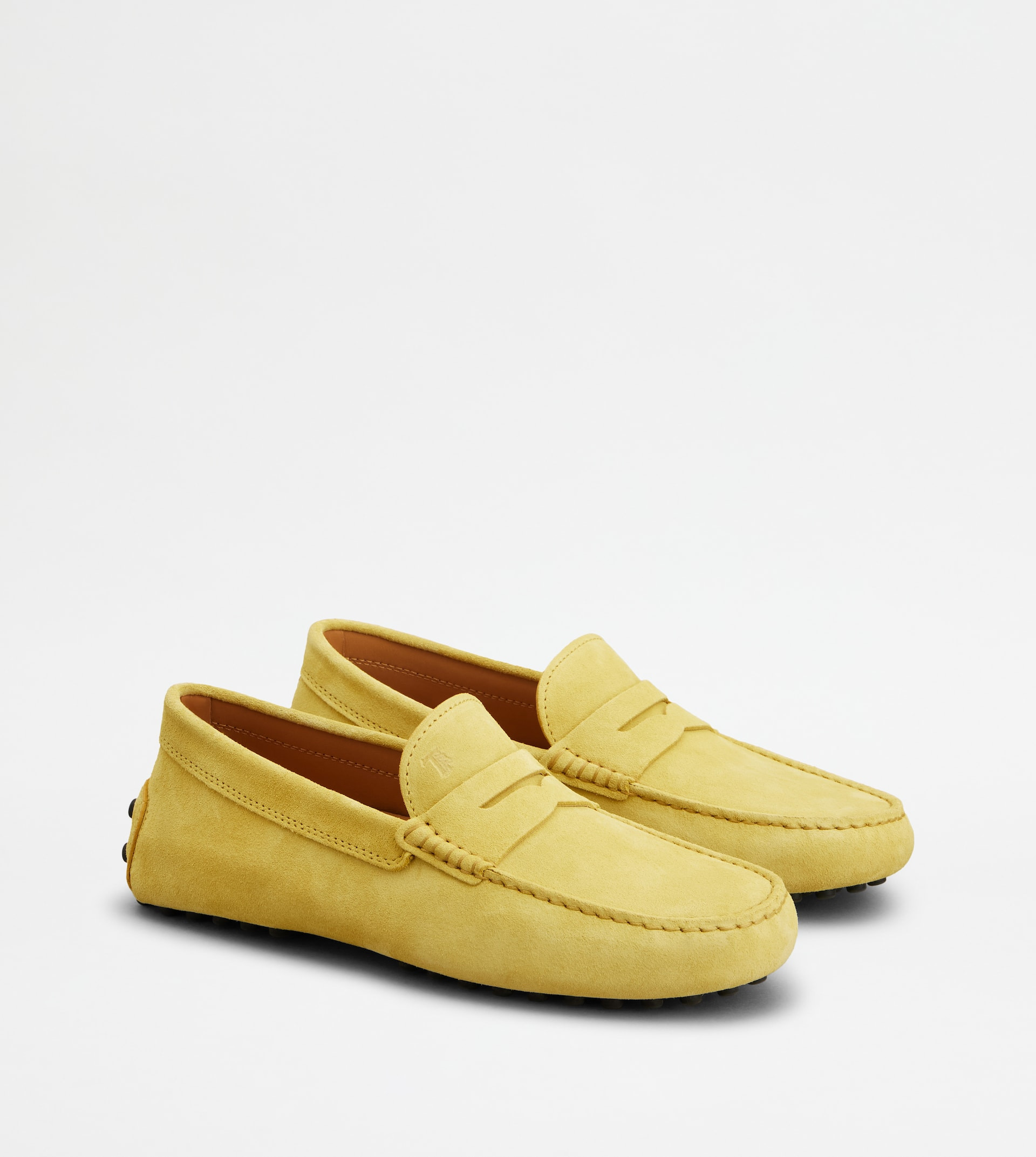GOMMINO DRIVING SHOES IN SUEDE - YELLOW - 2