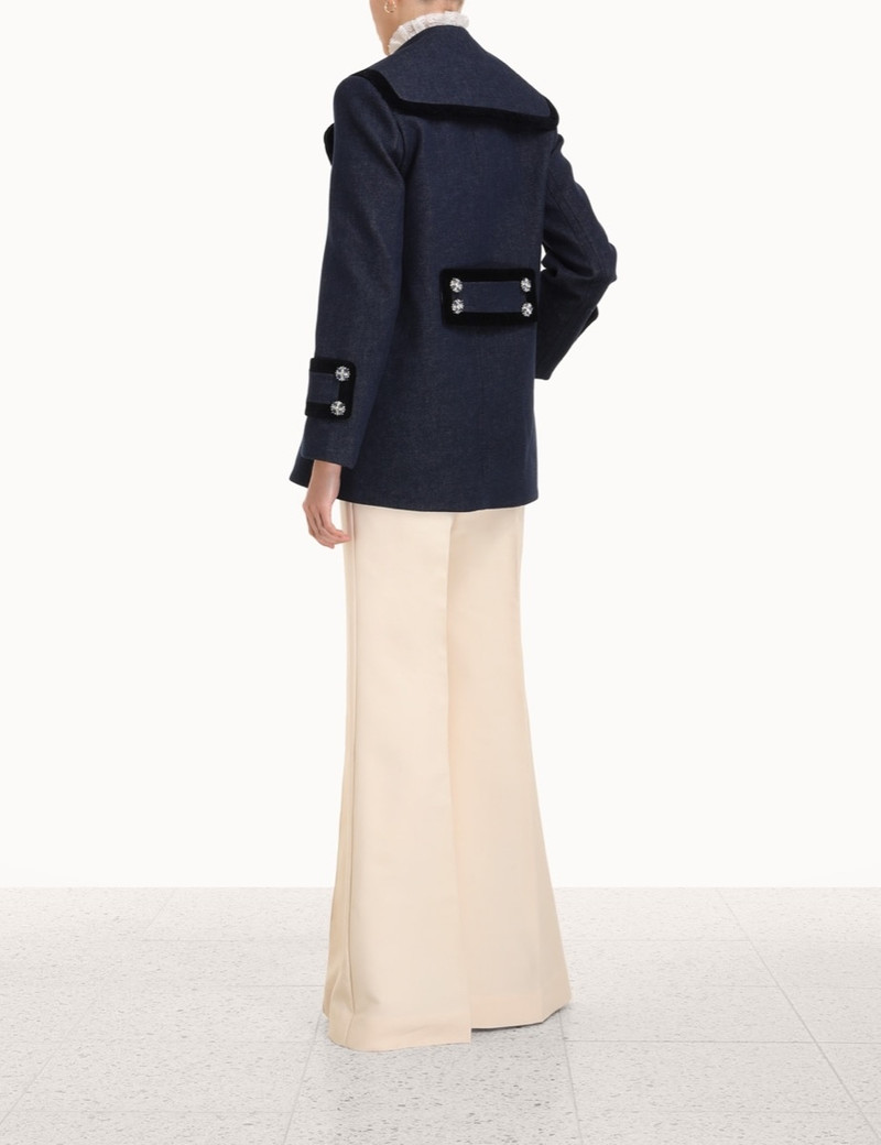 KALEIDOSCOPE DENIM PEACOAT 4